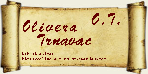 Olivera Trnavac vizit kartica
